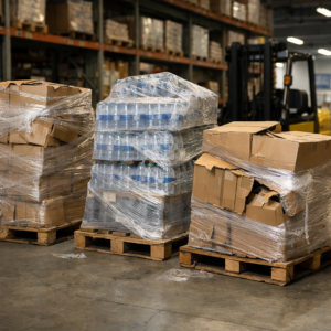 La falta de estandarización en el emplayado genera consumo excesivo de playo y cargas inestables.