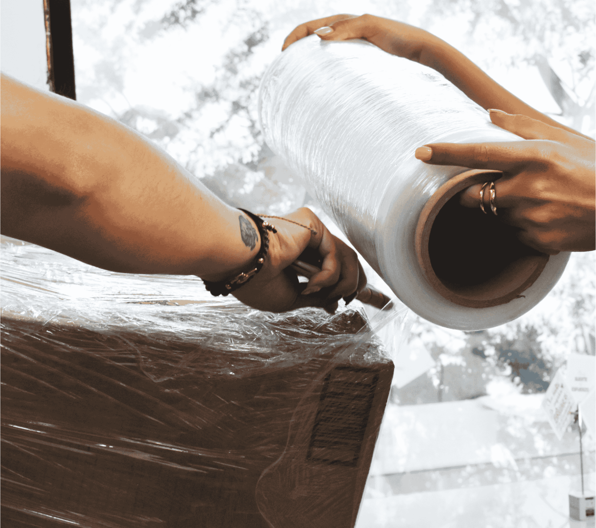 packaging con stretch film  