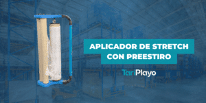 aplicador de stretch con preestiro