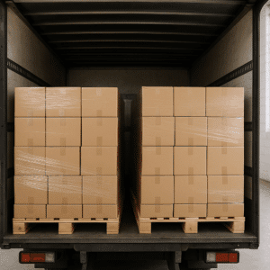  cajas de cartón estables.